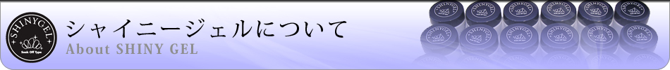 シャイニージェルについて シャイニージェル(SHINY GEL)について